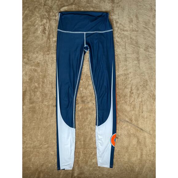 Colorado Threads Athletic Leggings Women Sz Medium Denver Skyline Broncos Colors - Picture 1 of 6